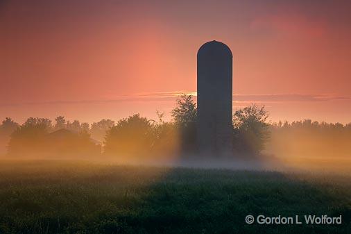 Sunrise Silo_03945.jpg - Photographed near Orillia, Ontario, Canada.